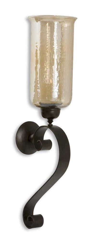 Antique Bronze Metal Wall Sconce