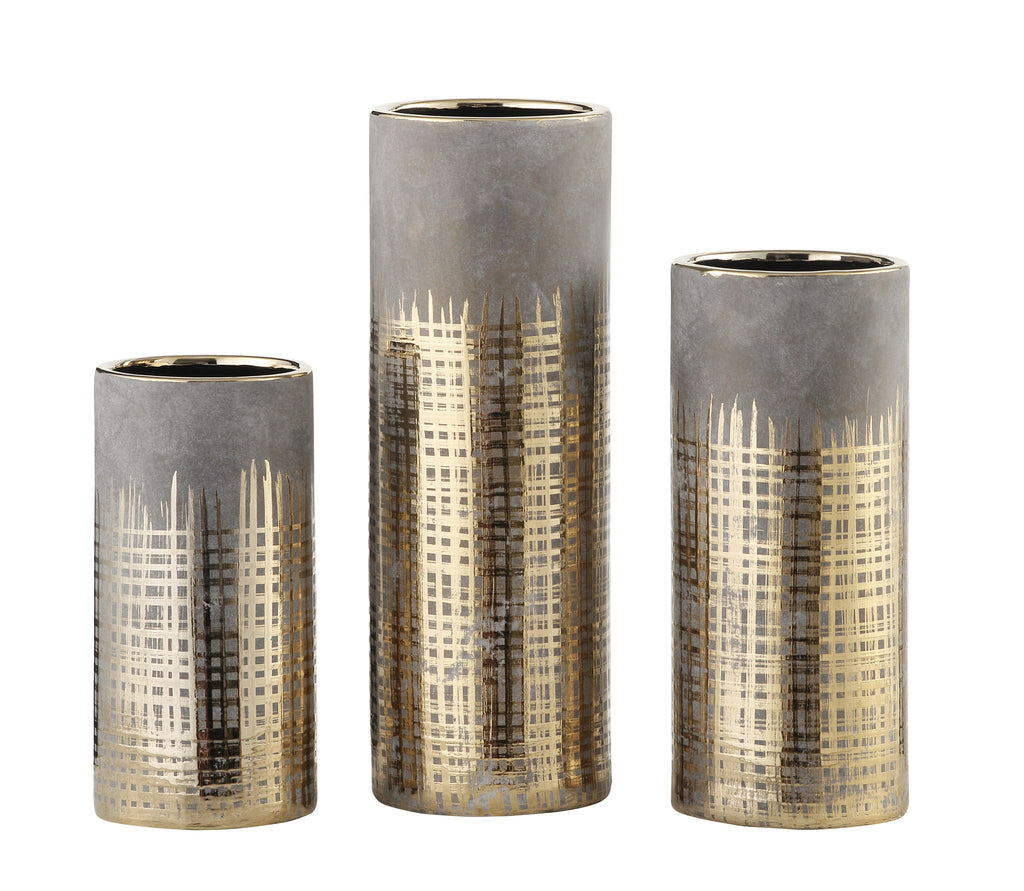 Cylinder Vases,Set of 3