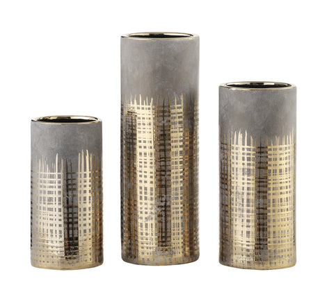 Cylinder Vases,Set of 3